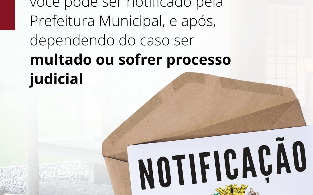 Notificação da Prefeitura de Atibaia